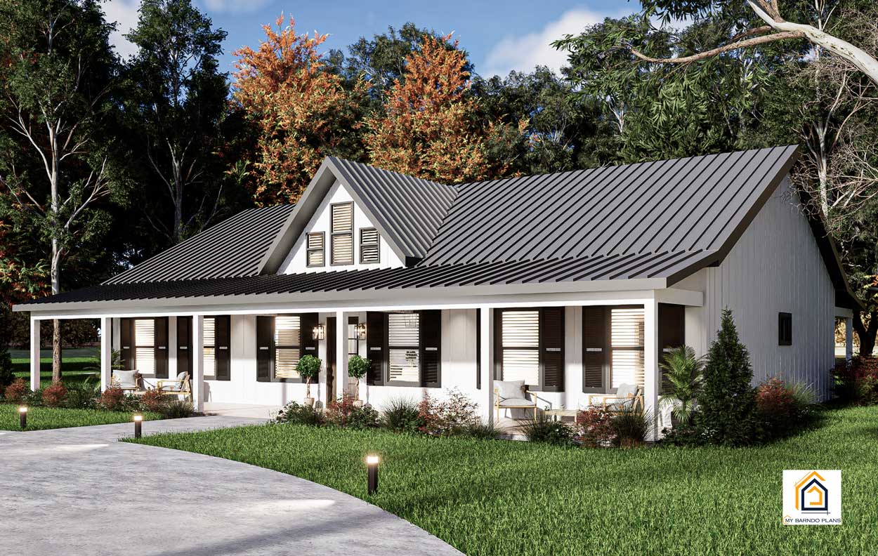 Legend modern farmhouse plan affordable design 3 2 1800 sq ft