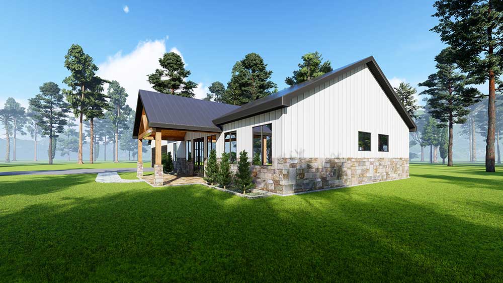 1665 sq foot barndo floor plan the heritage right side view